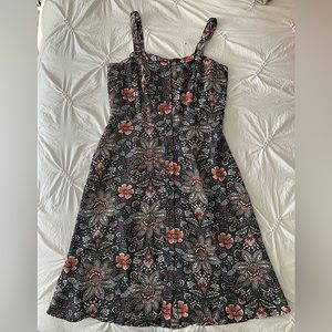 LOFT Paisley Button Down Dress Size 2